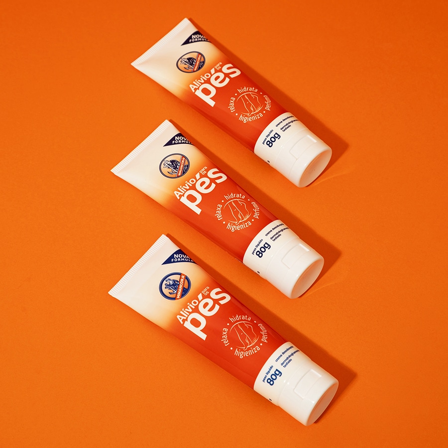 três embalagens do Alívio para os Pés Minancora deitados